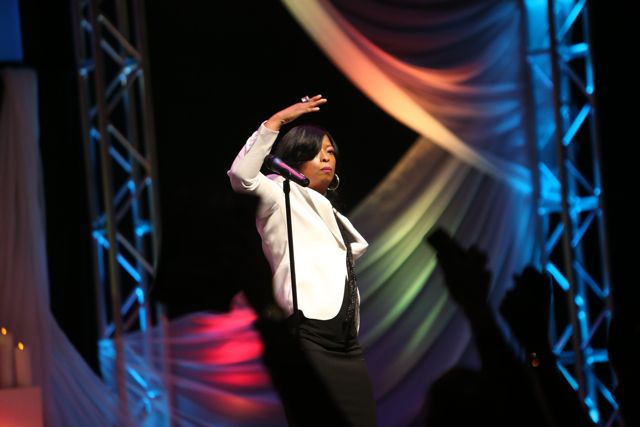 Maurette Brown Clark Performs At Lamplighter Awards 2014