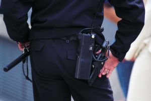 armed policeman