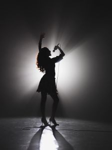woman singing