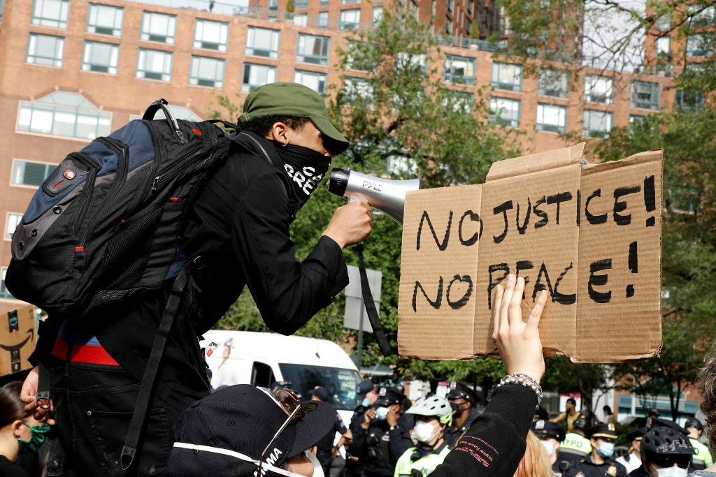 Protesters Rally In New York City Against The Police Killing Of A Minneapolis Minnesota Man George Floyd