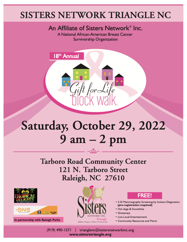 Sisters Network Breast Cancer Block Walk