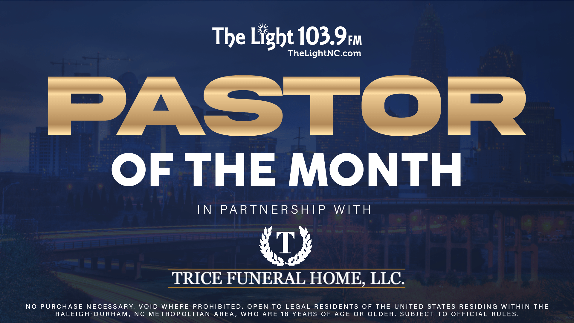 Pastor of the Month / Trice Funeral Home